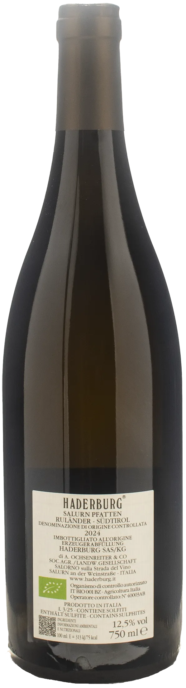 Haderburg Salurn Pfatten Pinot Grigio 2024