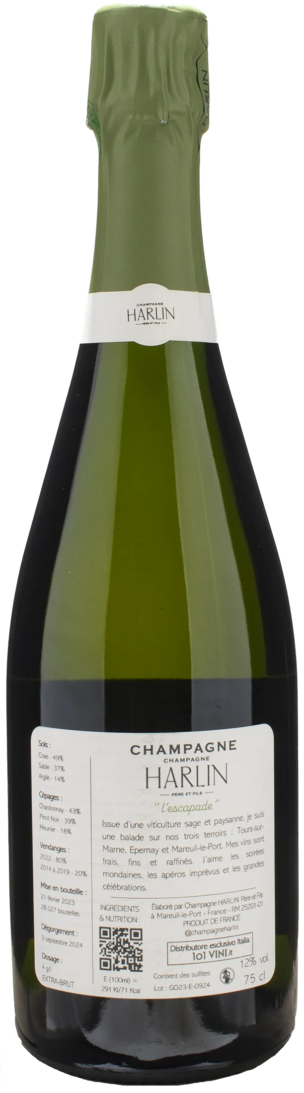 Harlin Champagne L'Escapade Extra Brut