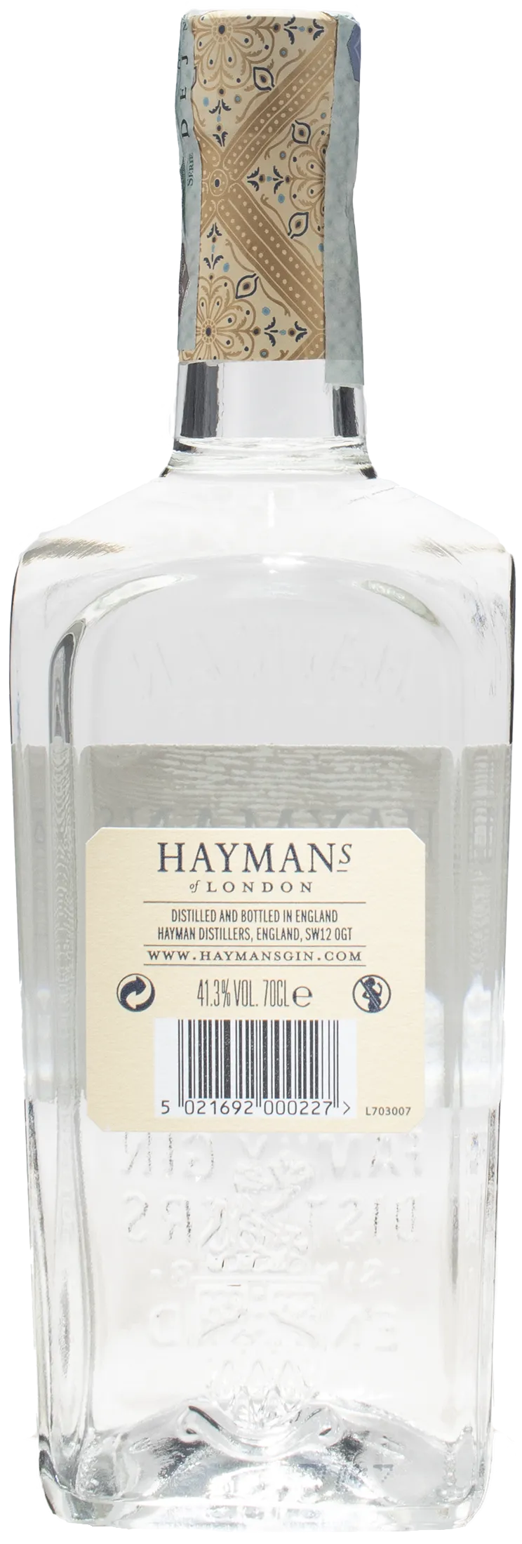 Hayman's Of London Gently Rested Gin 0.7L