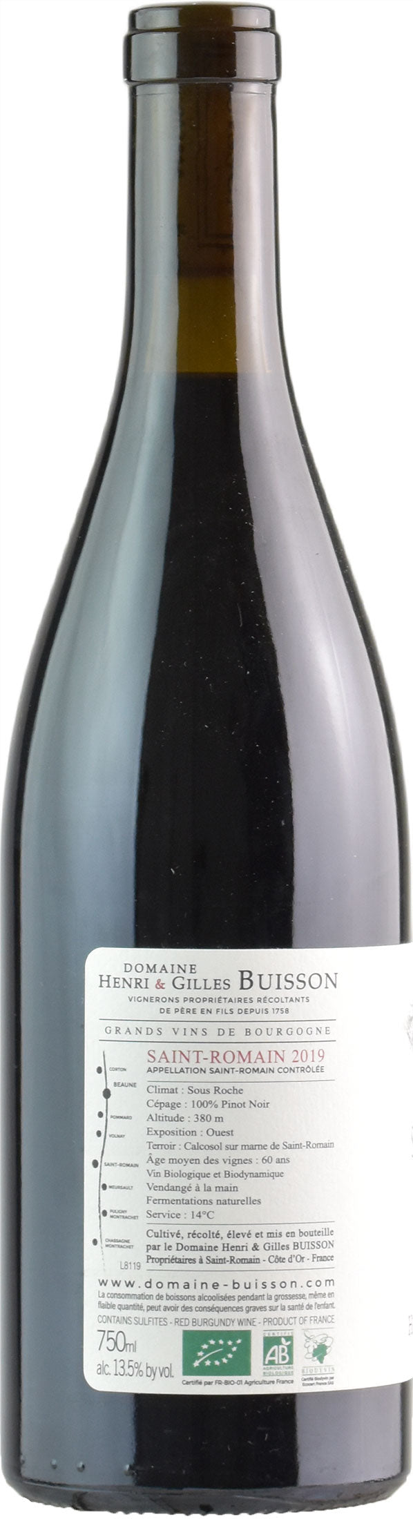 H&G Buisson Saint Romain Rouge Sous Roche 2019