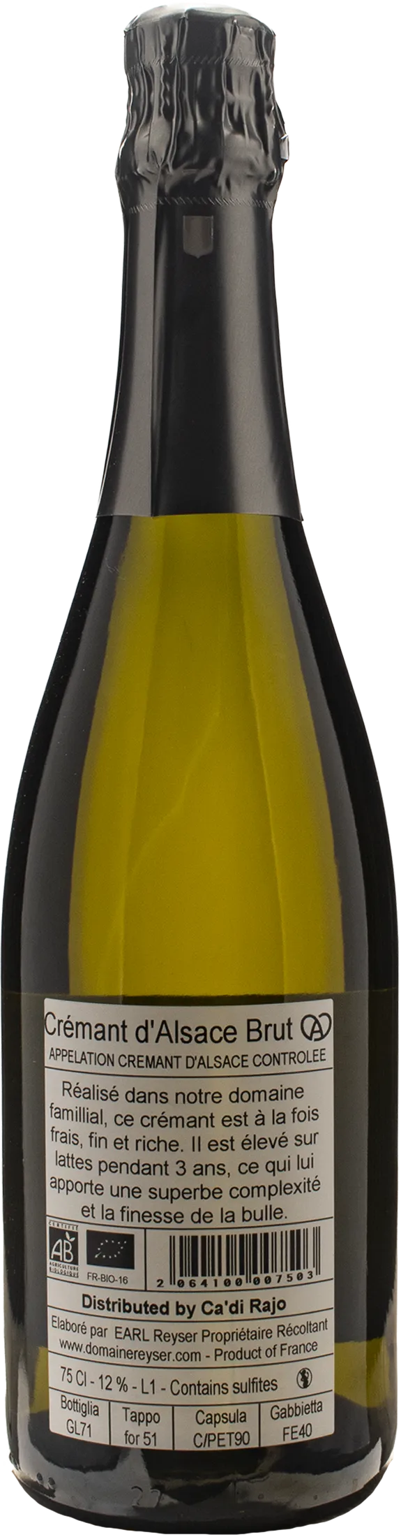 Hubert Reyser Cremant d'Alsace Brut