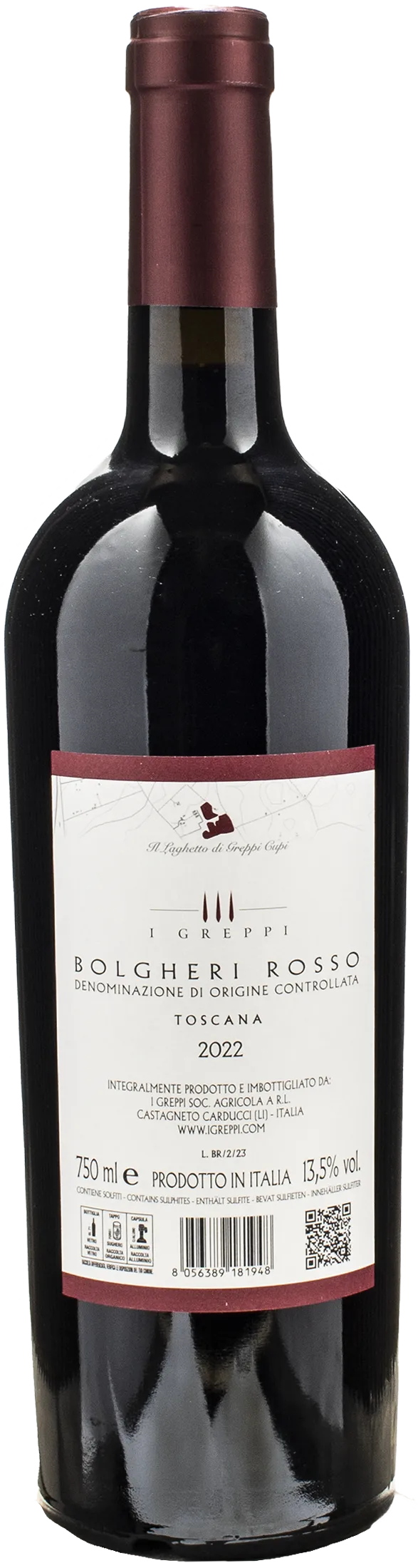 I Greppi Bolgheri Rosso Greppicante 2022