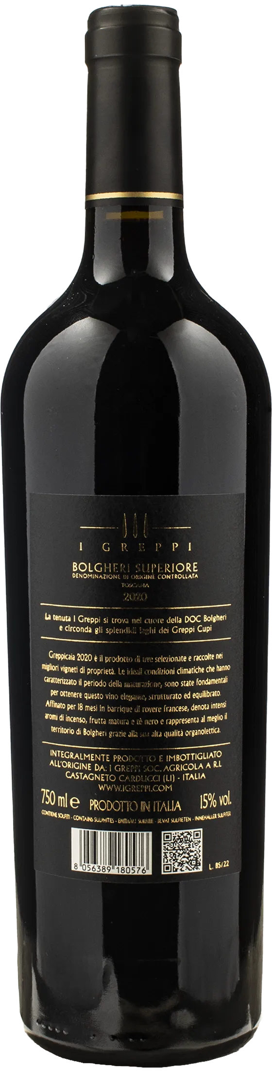 I Greppi Bolgheri Superiore Greppicaia 2020