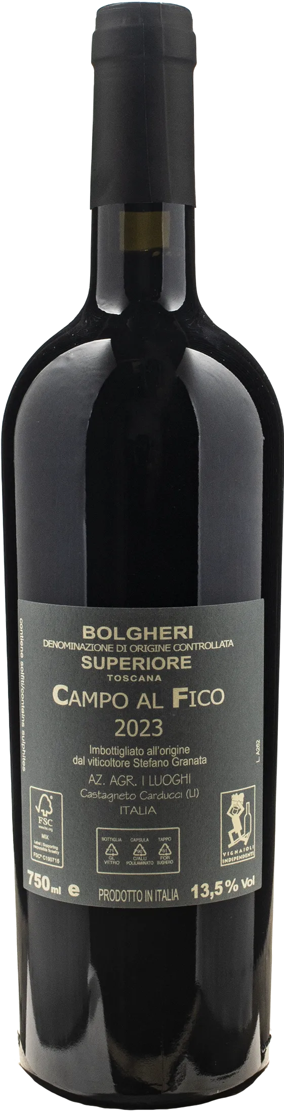 I Luoghi Bolgheri Rosso Superiore Campo al Fico 2023