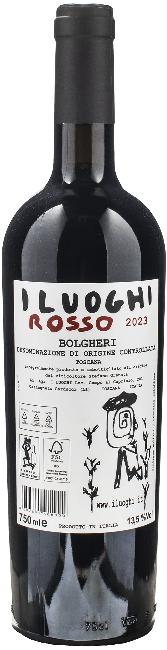I Luoghi Bolghieri Rosso Toscana 2023
