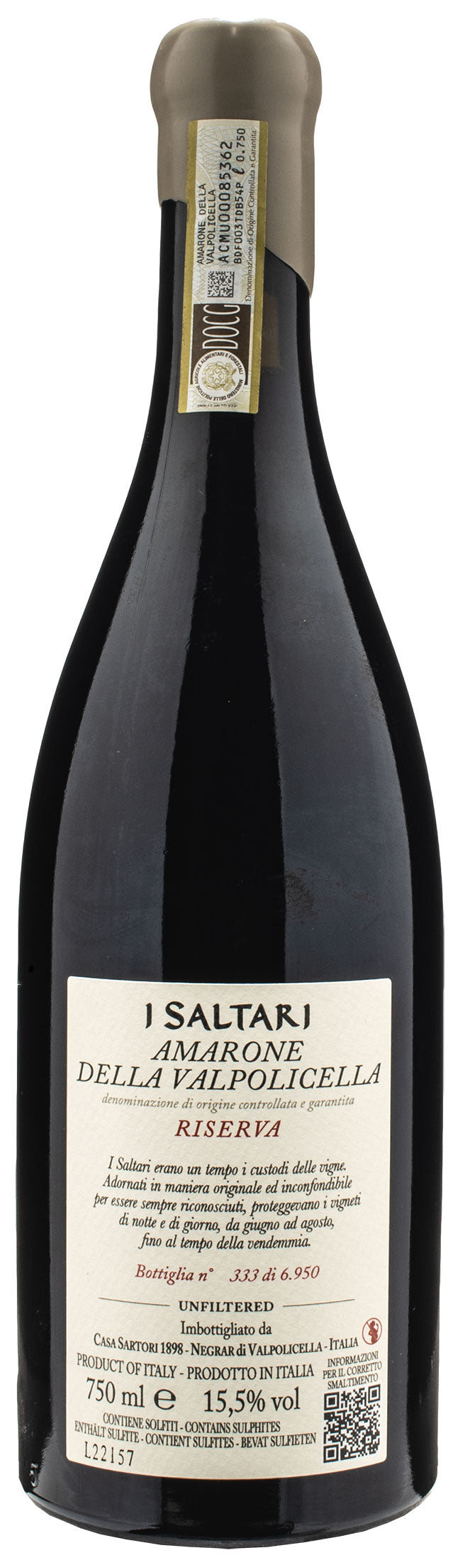 I Saltari Amarone della Valpolicella Riserva 2015