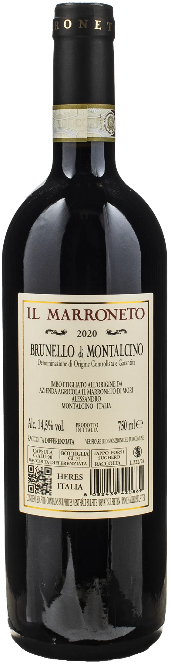 Il Marroneto Brunello di Montalcino 2020