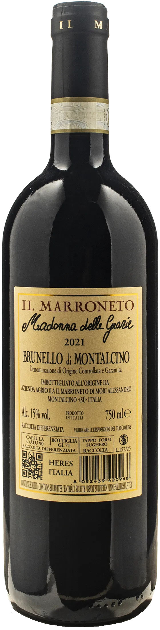Il Marroneto Brunello Montalcino Madonna delle Grazie 2021