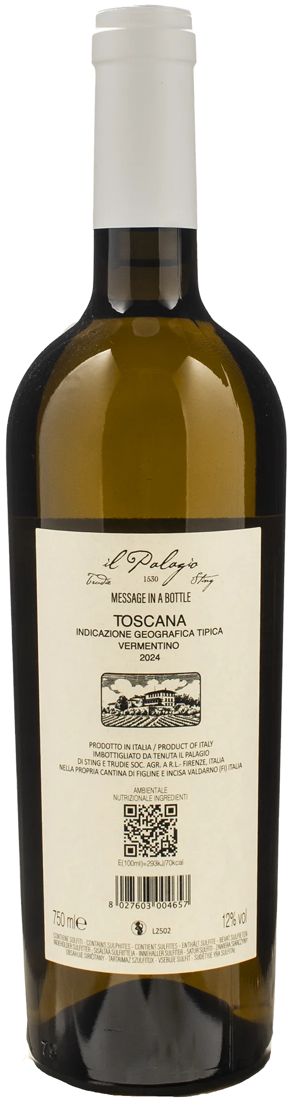 Il Palagio Vermentino Message in a Bottle Bianco 2024