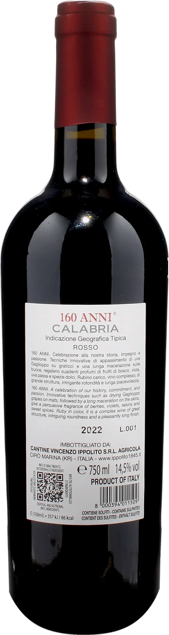 Ippolito 1845 160 Anni 2022
