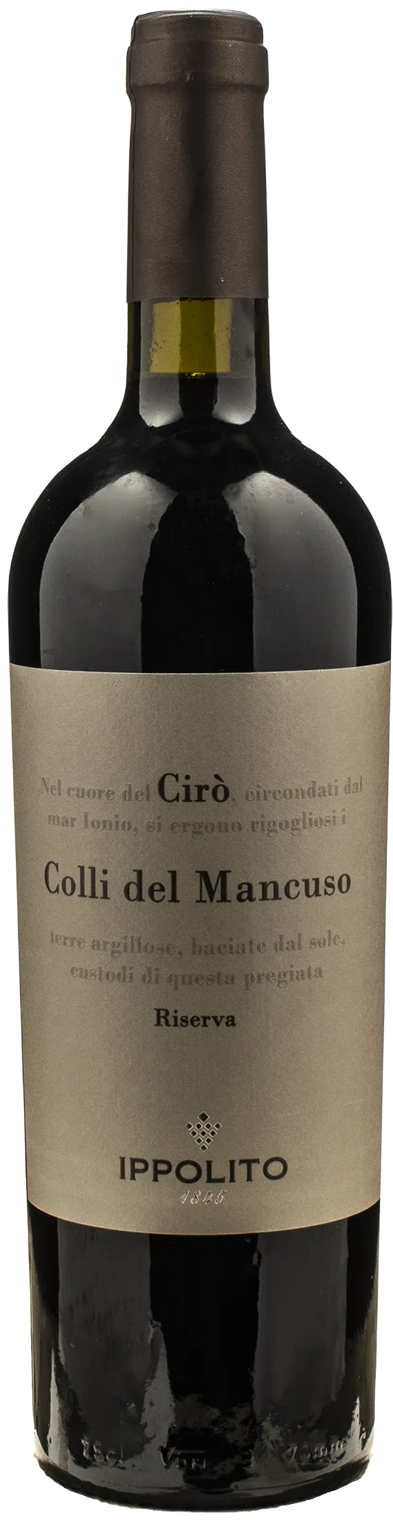 Ippolito 1845 Ciro Colli del Mancuso Rosso Classico Superiore Riserva 2022