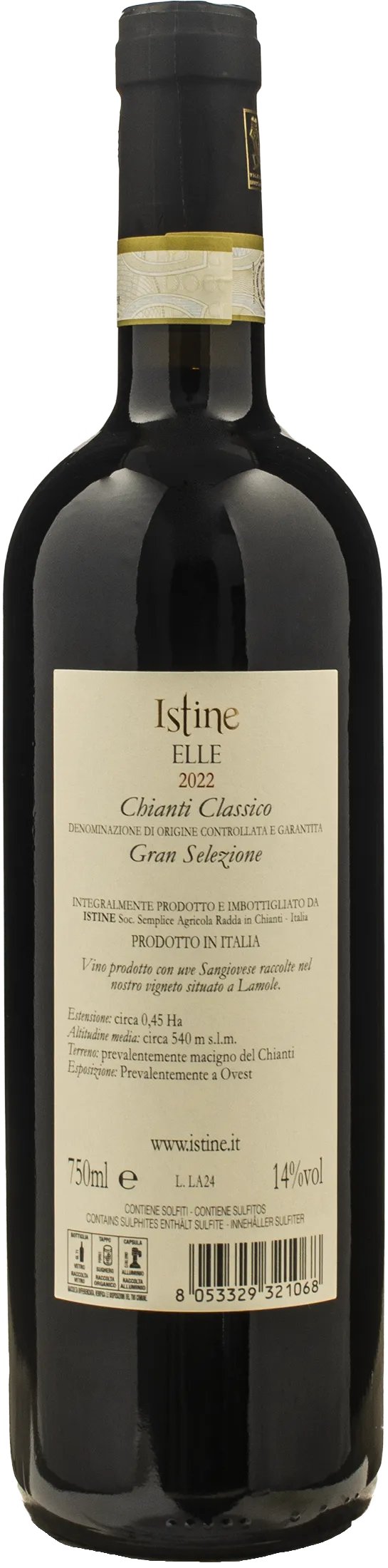 Istine Chianti Classico Gran Selezione Elle 2022