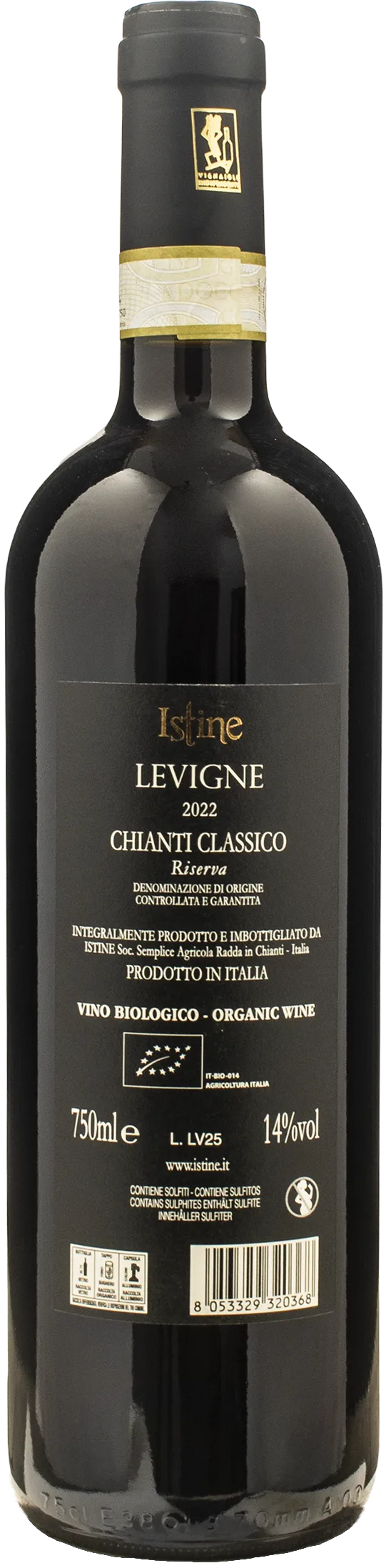 Istine Chianti Classico Riserva Levigne 2022