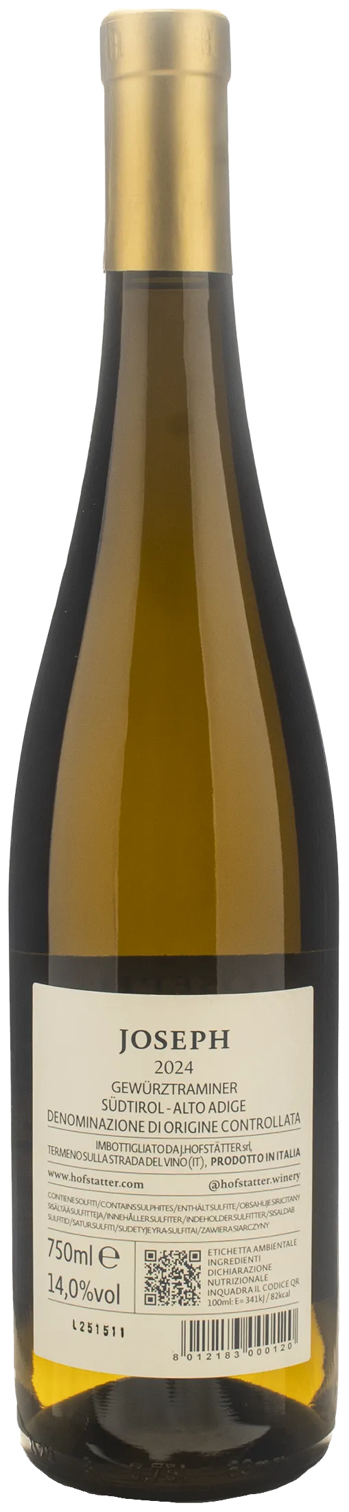 J. Hofstatter Joseph Gewurztraminer 2024