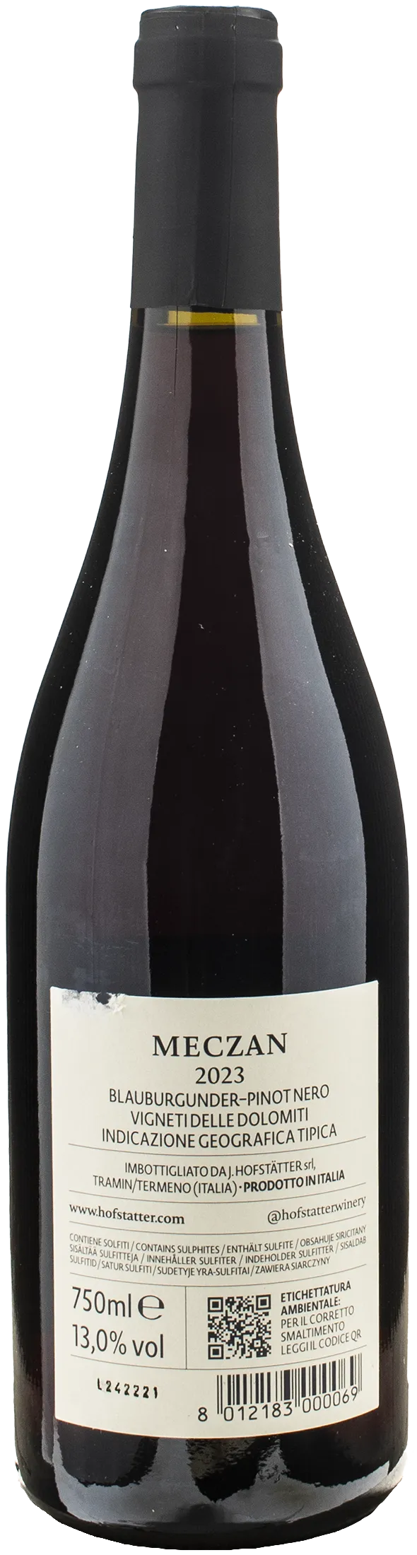 J. Hofstatter Mezcan Pinot Nero 2023