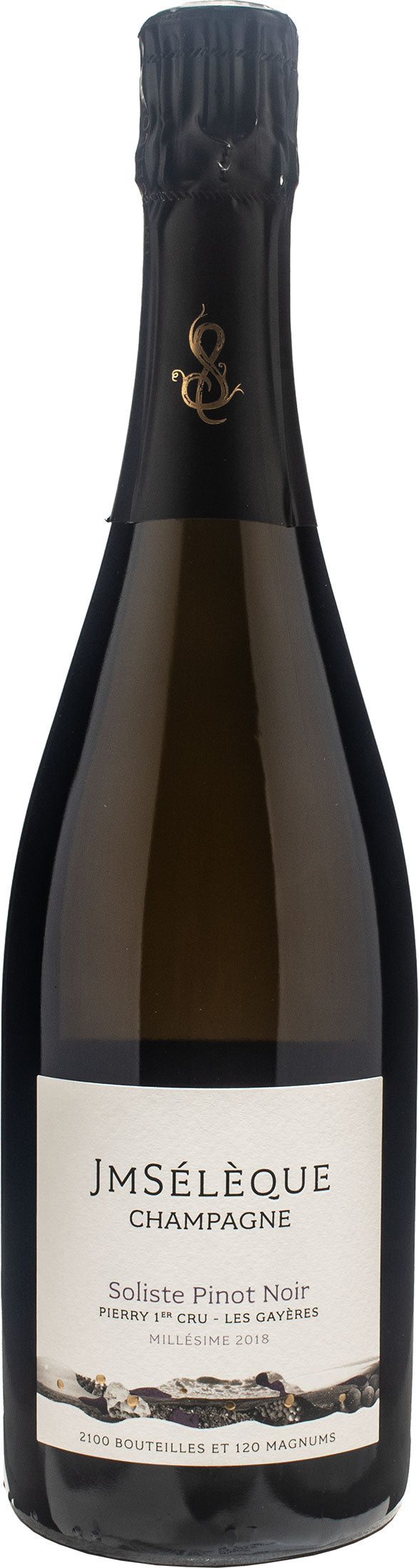 JM Seleque Champagne Soliste Pinot Noir Pierry 1er Cru Les Gayeres Extra Brut 2018