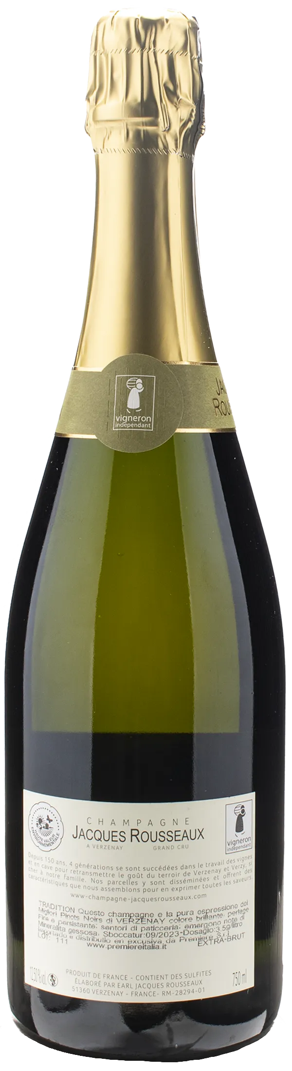 Jacques Rousseaux Champagne Grand Cru Extra Brut Tradition