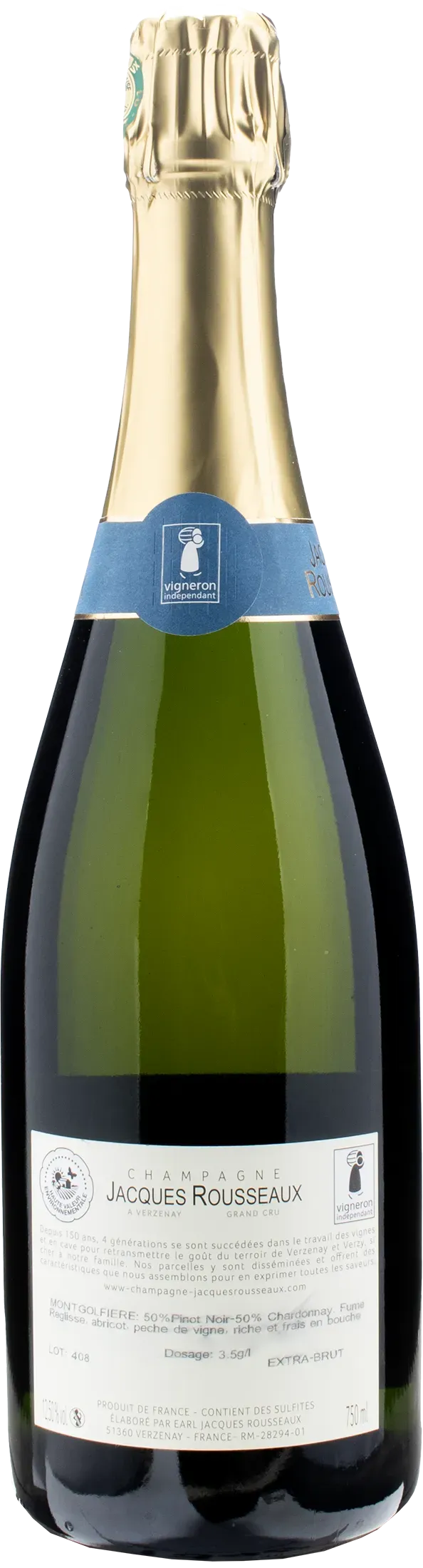 Jacques Rousseaux Champagne Grand Cru Montgolfiere Extra Brut