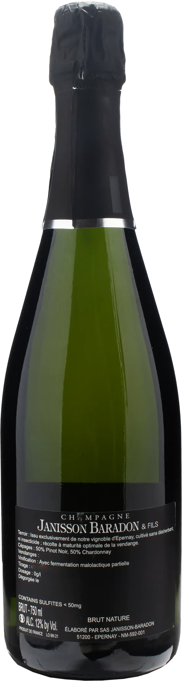 Janisson Baradon et Fils Champagne à Epernay Brut Nature