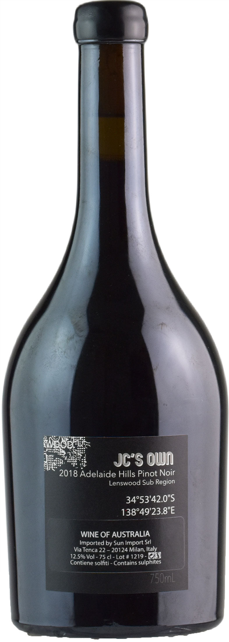 JC's Own Adelaide Hills Pinot Noir 2018