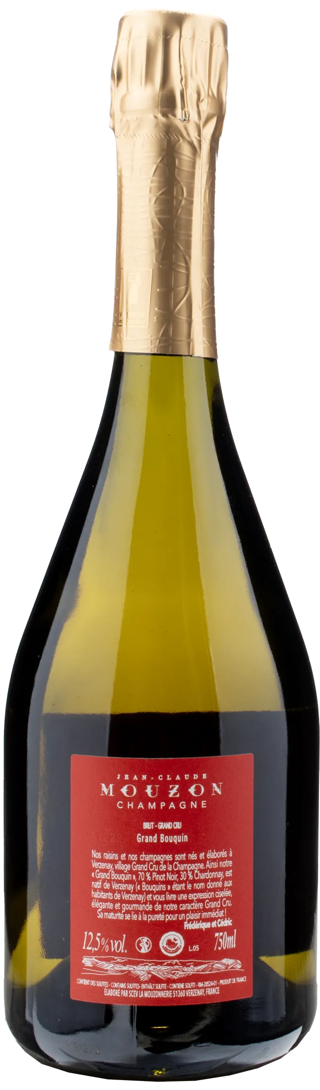 Jean Claude Mouzon Champagne Grand Bouquin Grand Cru Brut