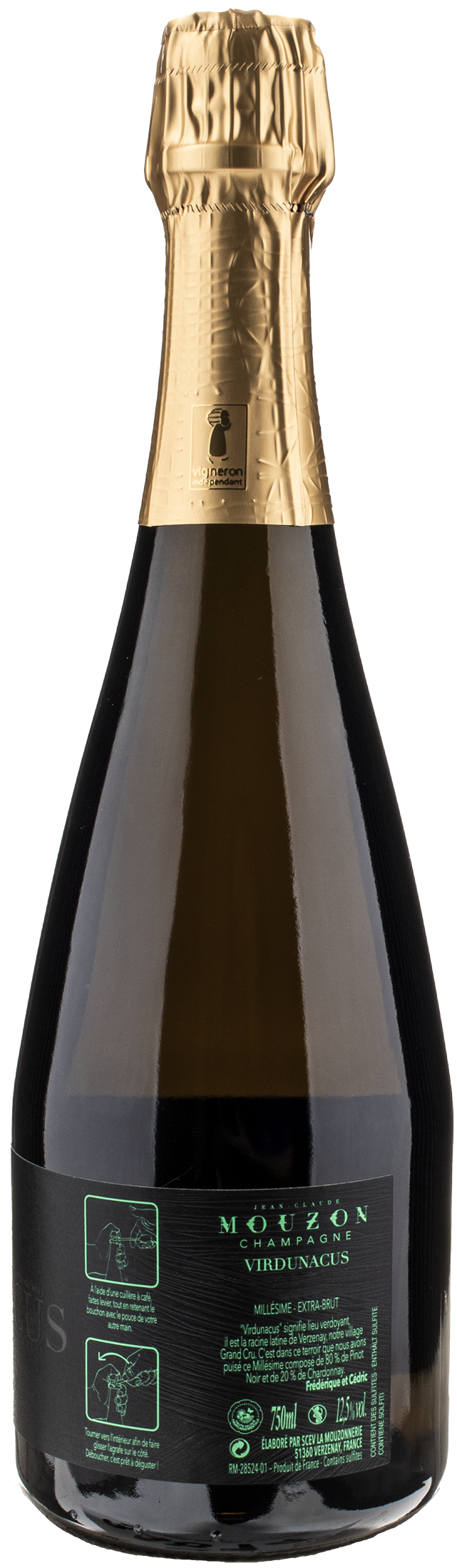 Jean Claude Mouzon Champagne Grand Cru Virdunacus Millesime Extra Brut 2015