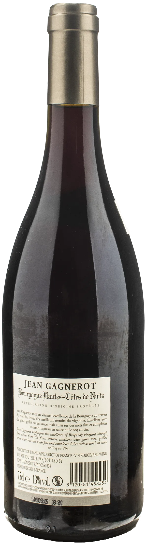 Jean Gagnerot Bourgogne Hautes Cotes de Nuits Rouge 2022
