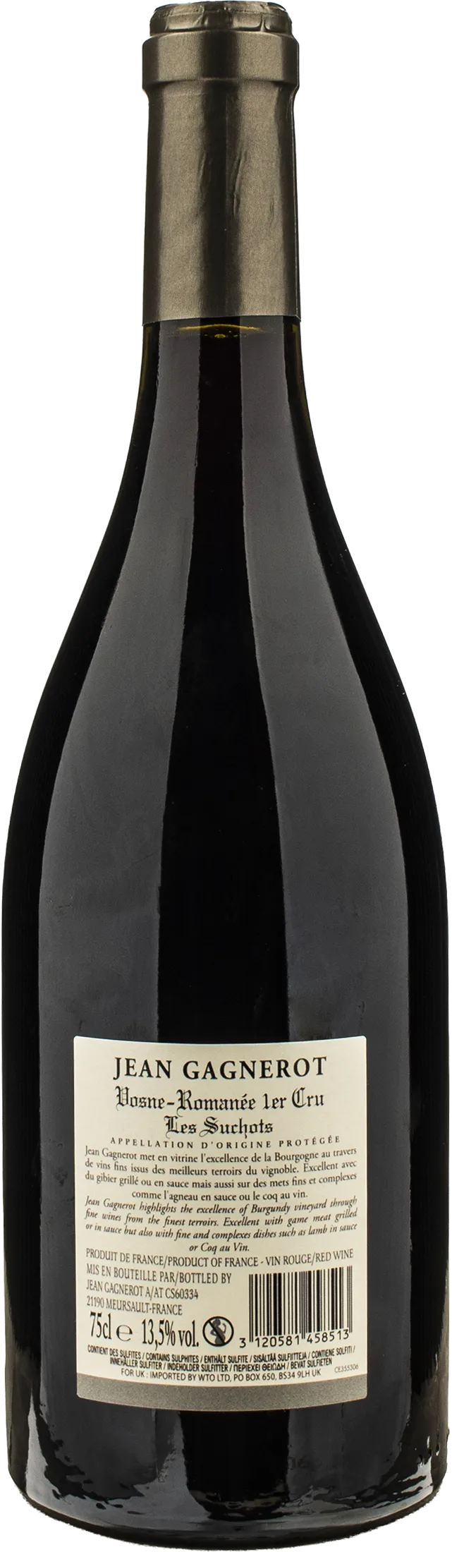 Jean Gagnerot Vosne Romanee 1er Cru Les Suchots 2020