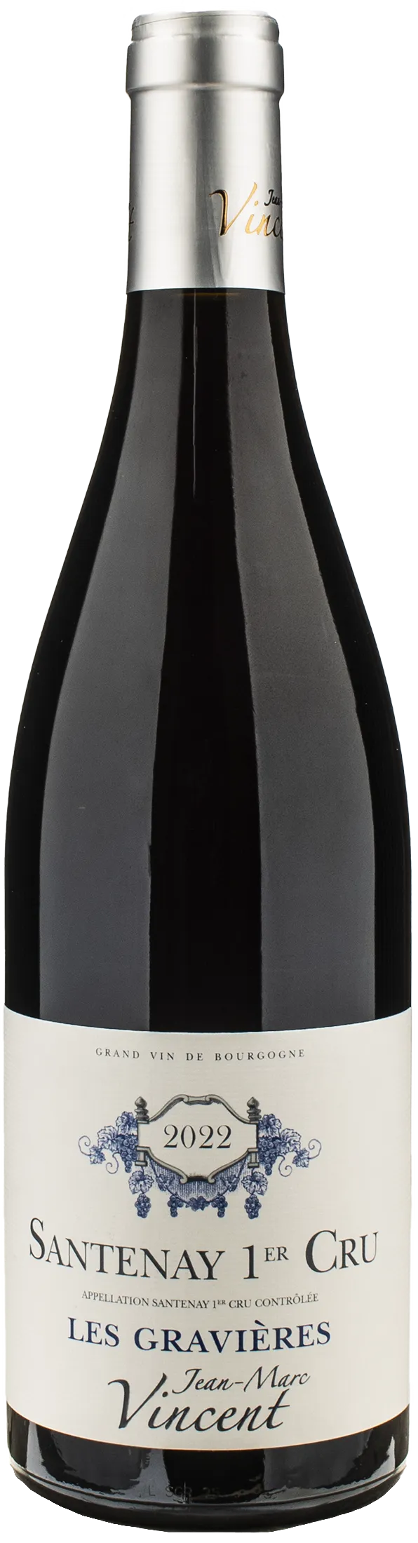 Jean Marc Vincent Santenay Rouge 1er Cru Les Gravieres 2022