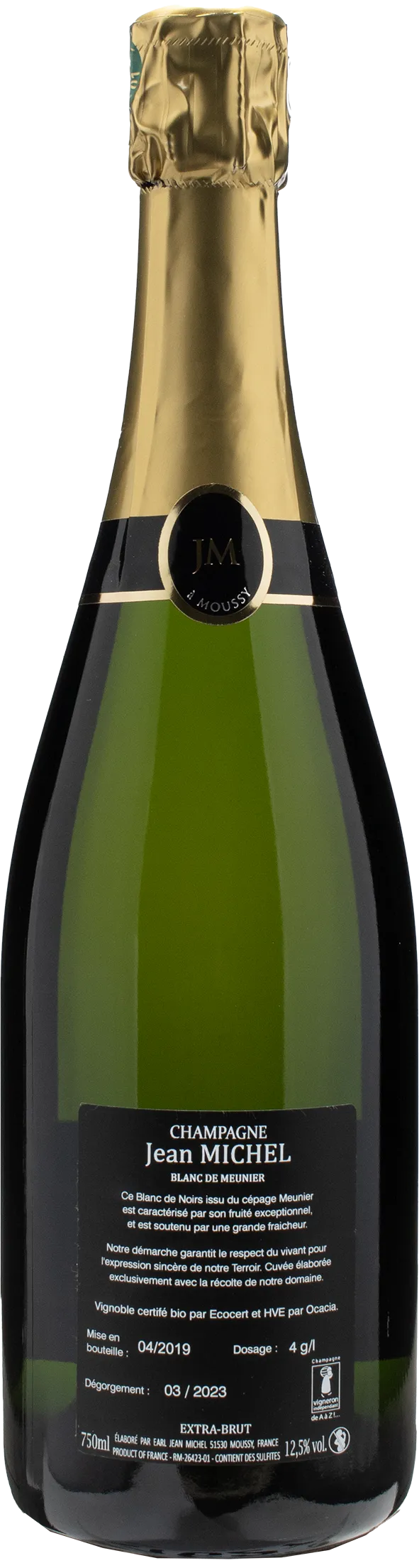 Jean Michel Champagne Blanc de Meunier Extra Brut 2018