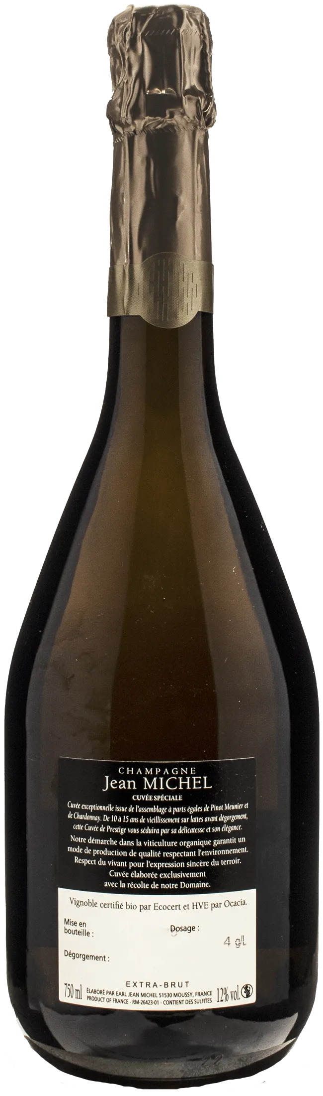 Jean Michel Champagne Cuvee Speciale Extra Brut 2008
