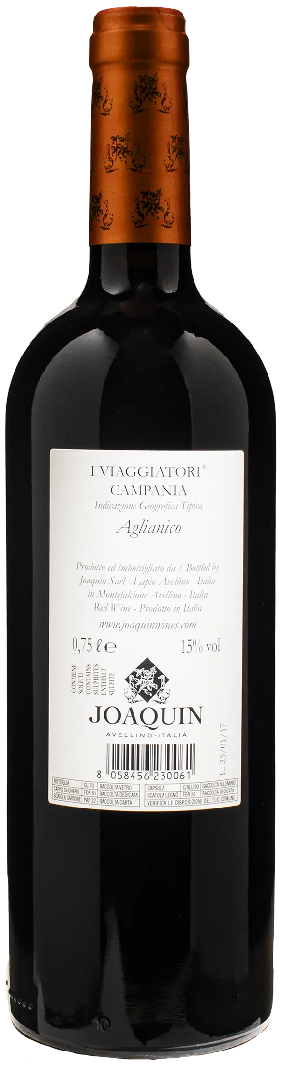 Joaquin Aglianico I Viaggiatori 2020