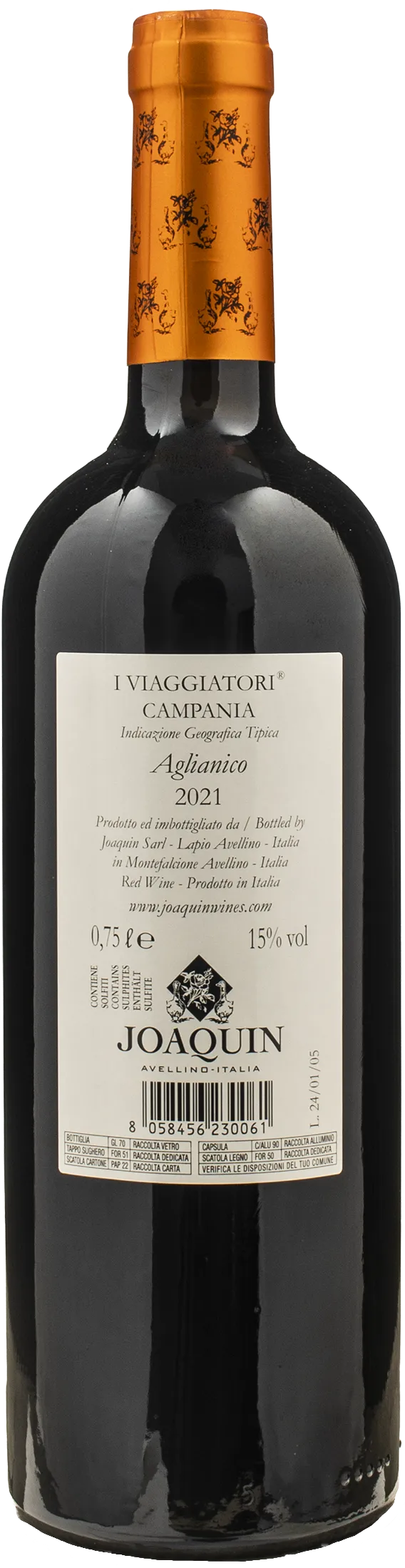 Joaquin Aglianico I Viaggiatori 2021