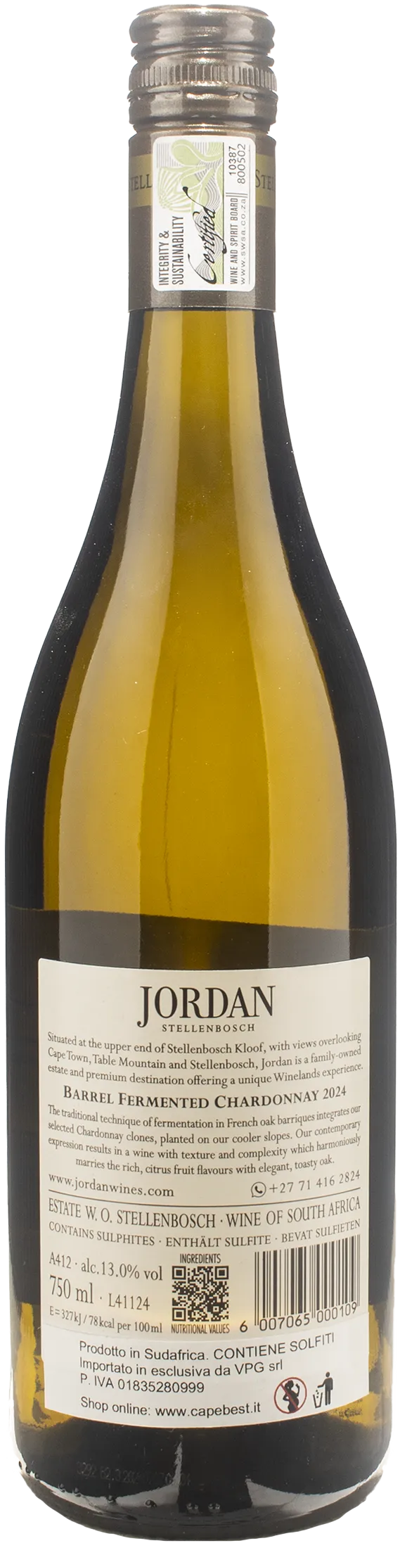 Jordan Barrel Fermented Chardonnay 2024