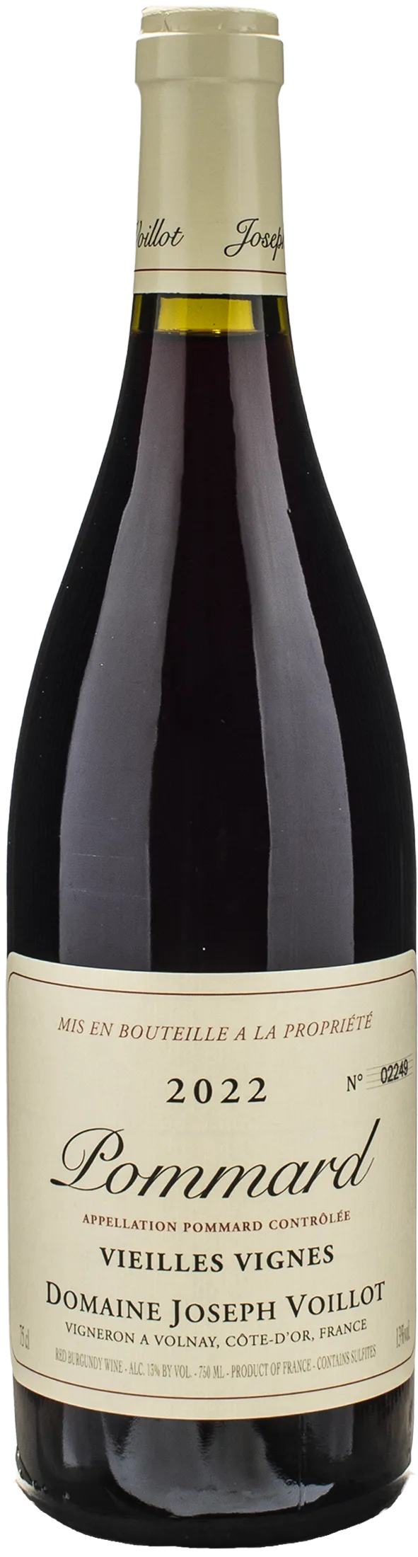 Joseph Voillot Pommard Vieilles Vignes 2022