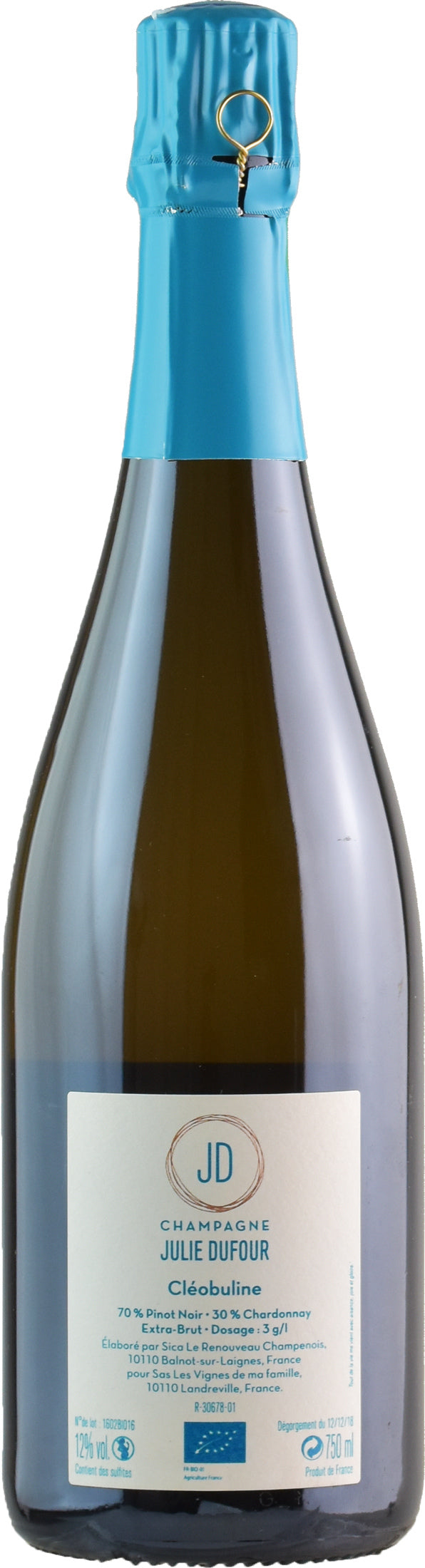 Julie Dufour Champagne Extra Brut Cuvee Cleobuline