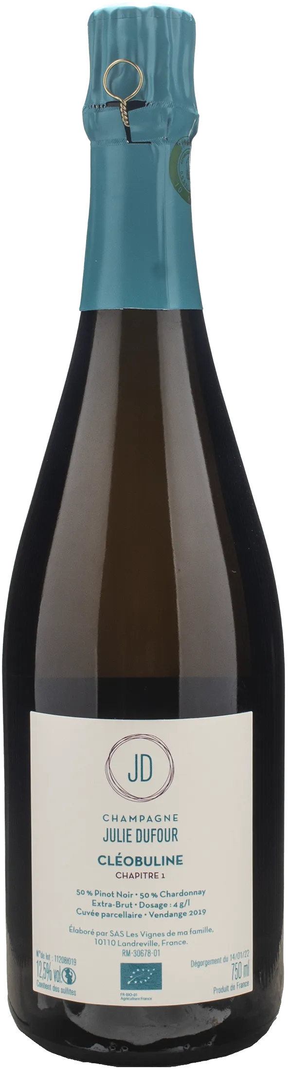 Julie Dufour Champagne Extra Brut Cleobuline Chapitre 1