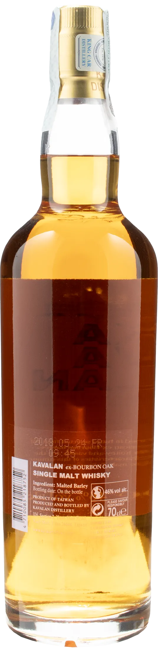 Kavalan Bourbon Oak Matured Single Malt Whisky