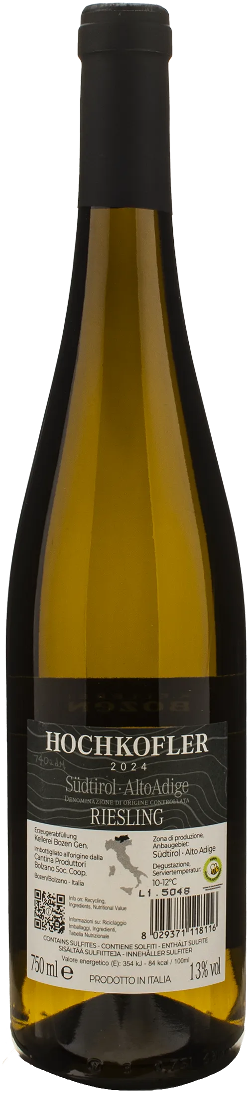 Kellerei Bozen Hochkofler Riesling 2024