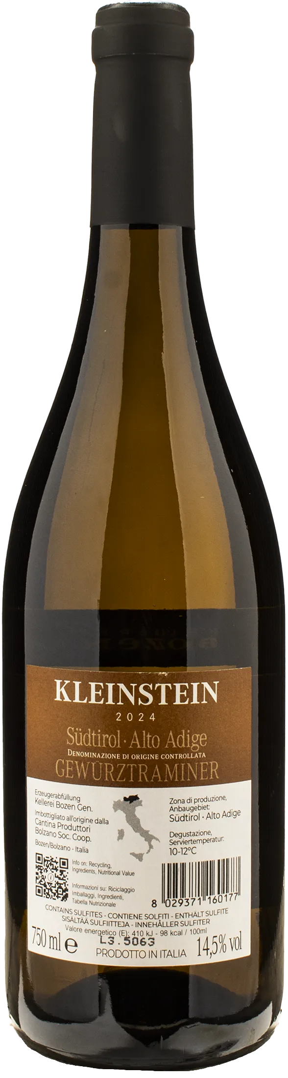 Kellerei Bozen Kleinstein Gewurztraminer 2024