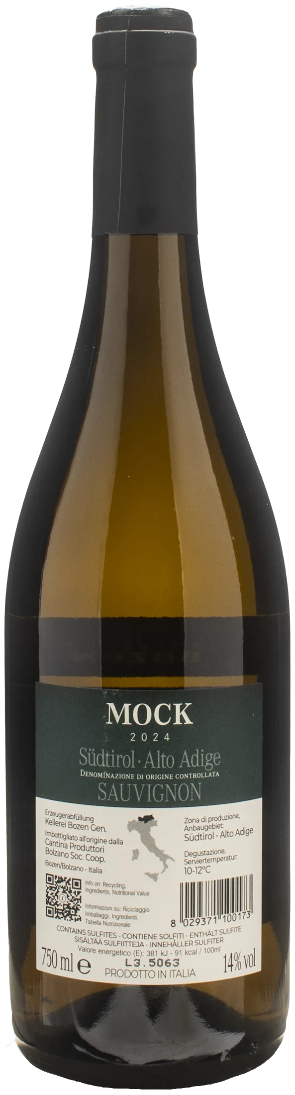 Kellerei Bozen Mock Sauvignon 2024