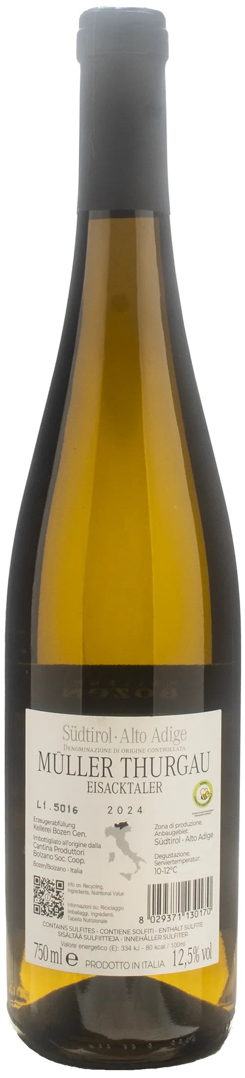 Kellerei Bozen Muller Thurgau Eisacktaler 2024