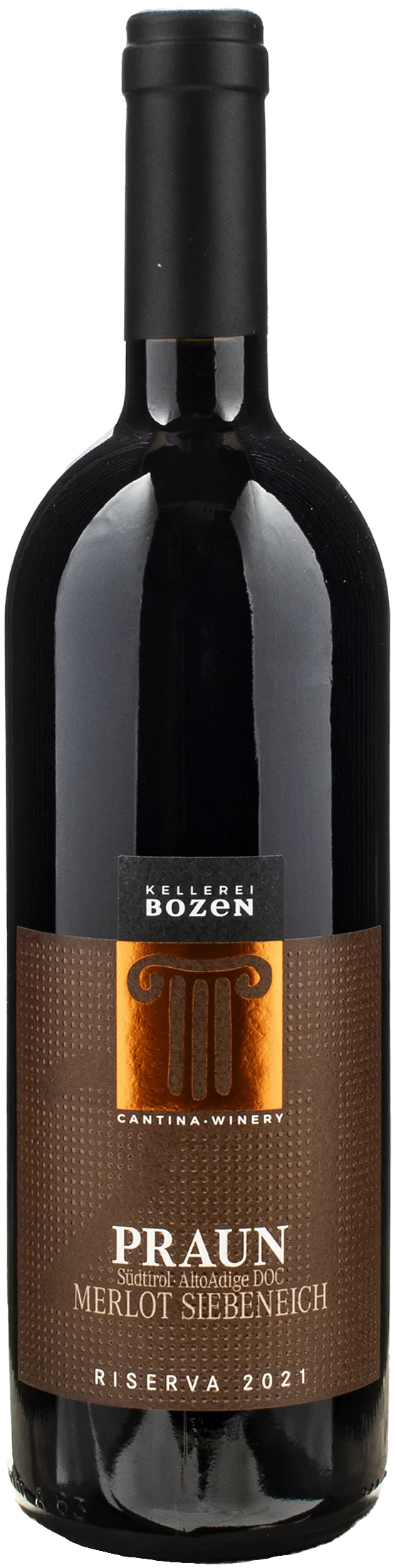 Kellerei Bozen Praun Siebeneich Merlot Riserva 2021