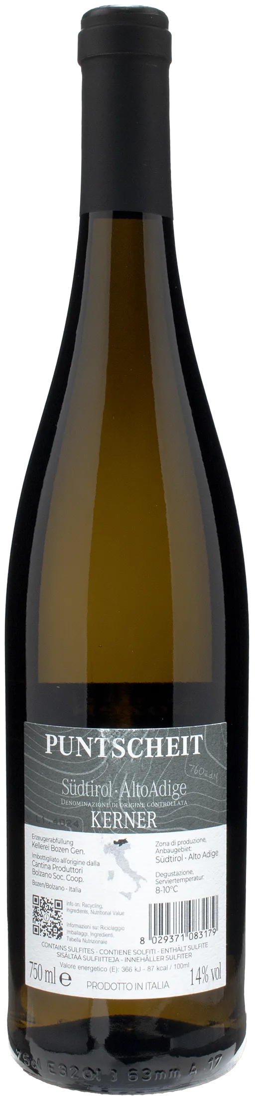 Kellerei Bozen Puntscheit Kerner 2023