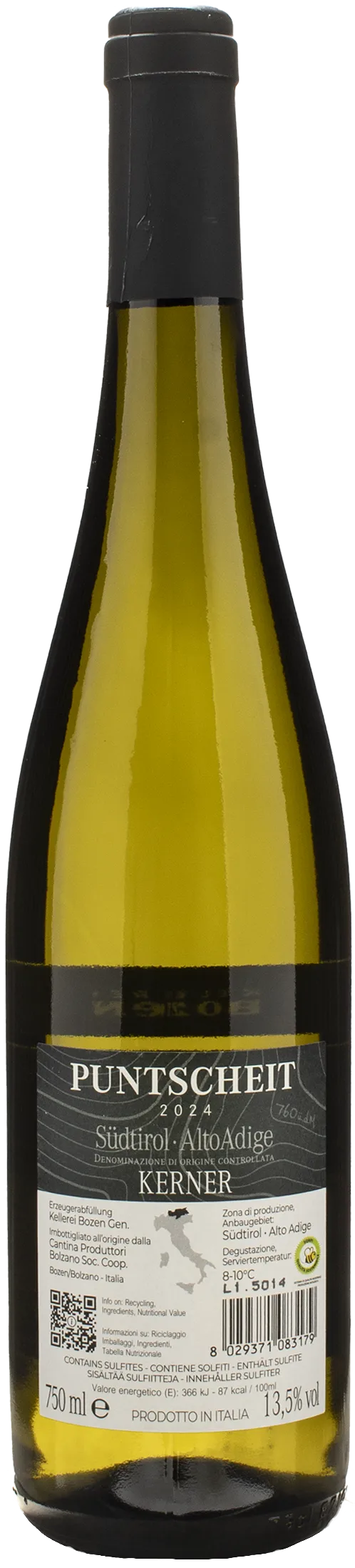 Kellerei Bozen Puntscheit Kerner 2024
