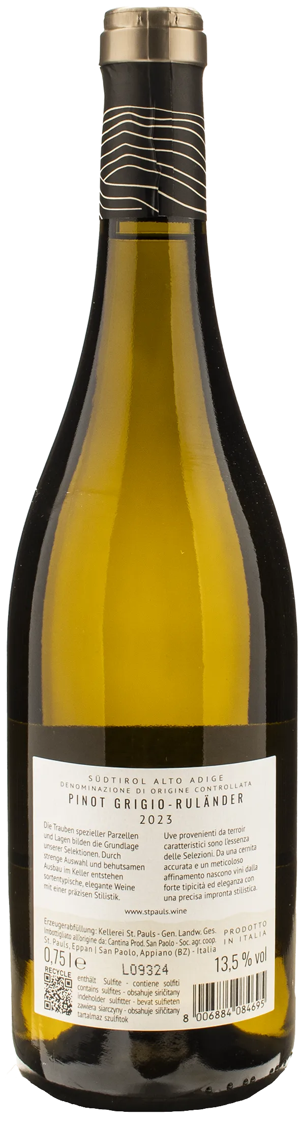 Kellerei St Pauls Pinot Grigio Loss 2023