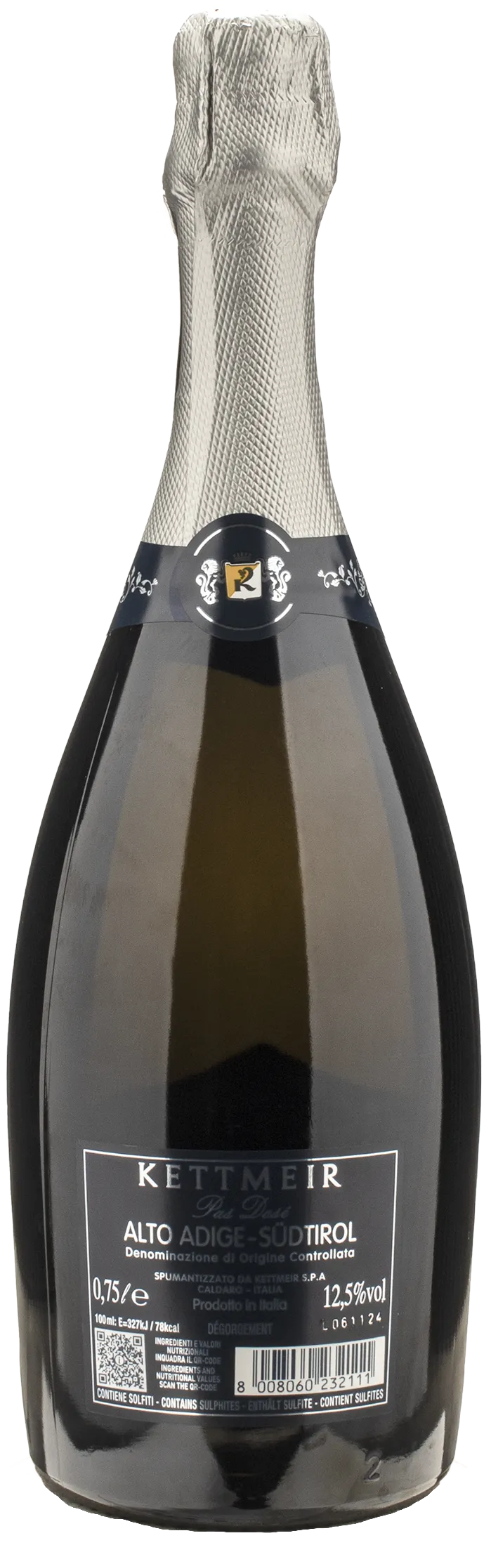 Kettmeir Alto Adige Metodo Classico Pas Dose 2020