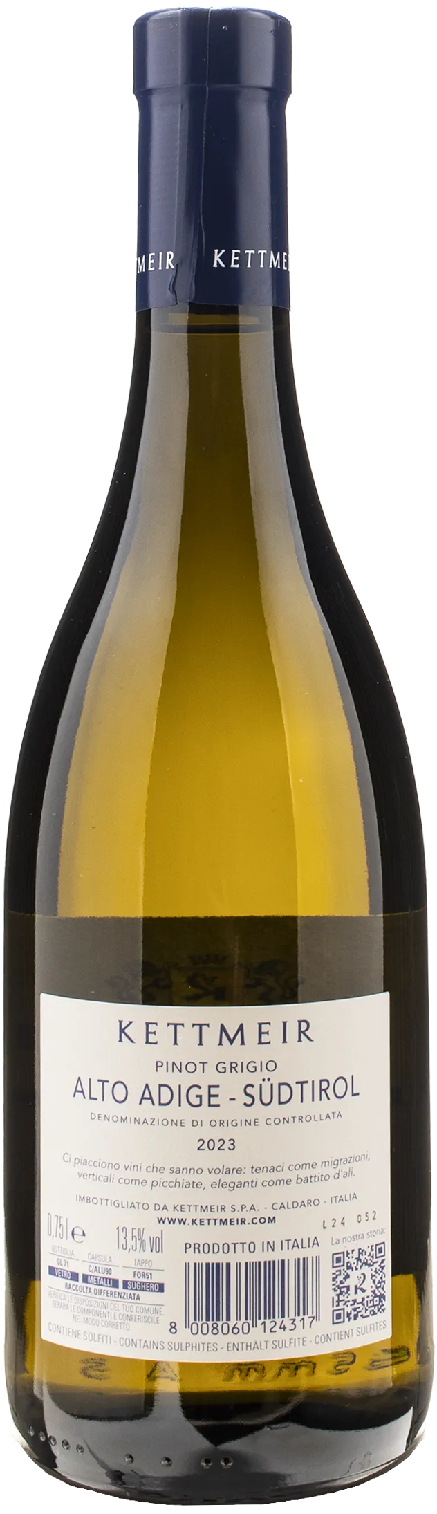 Kettmeir Alto Adige Pinot Grigio 2023