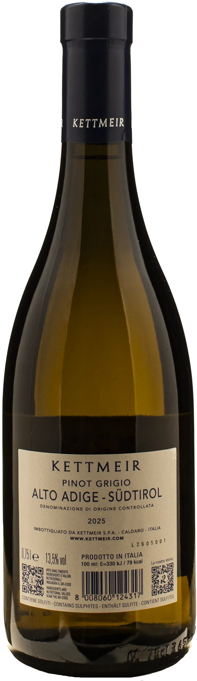 Kettmeir Alto Adige Pinot Grigio 2025