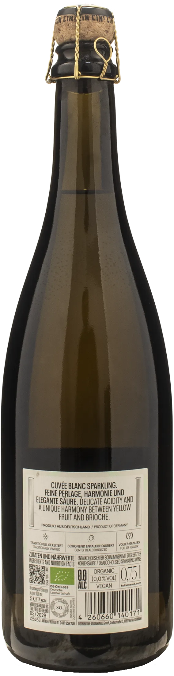 Kolonne Null Cuvee Blanc Zero Alcol